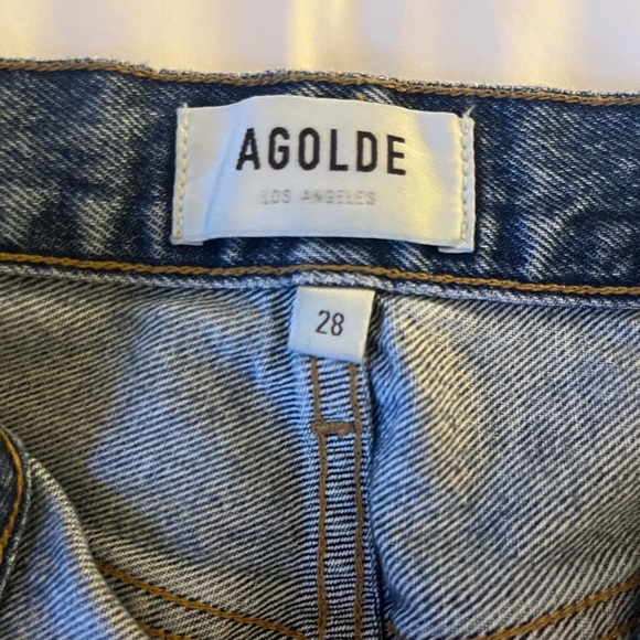 Agolde x Amour Vert Riley denim jeans - Picture 2 of 3
